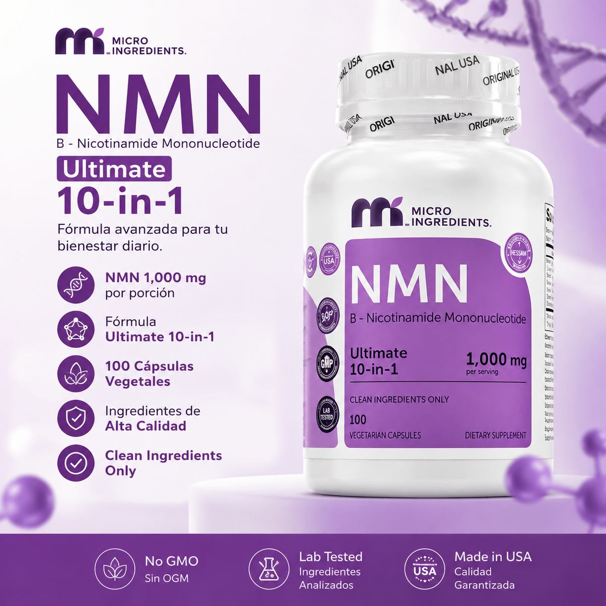 Micro Ingredients NMN 1000 mg