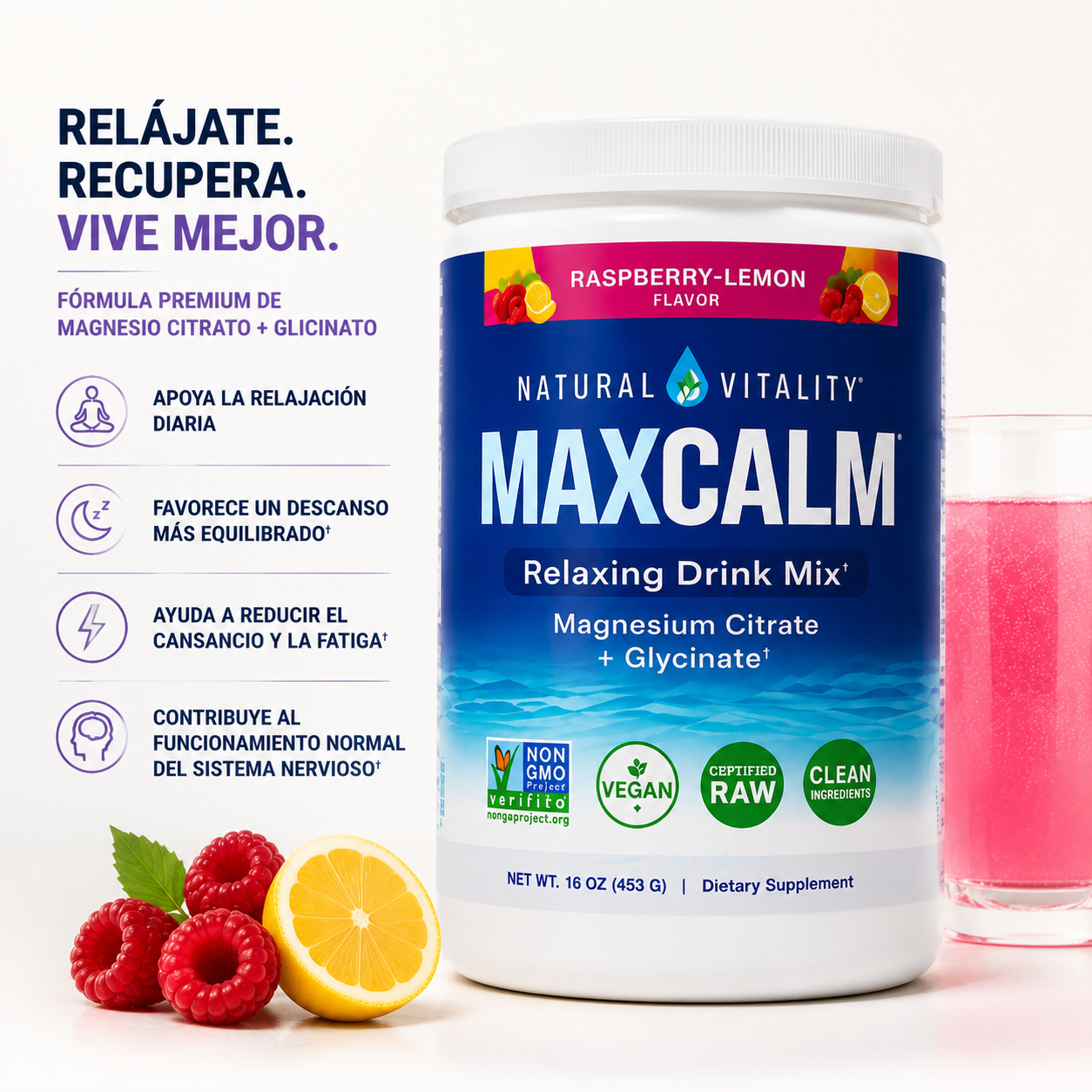 MAXCALM® Magnesio Citrato + Glicinato